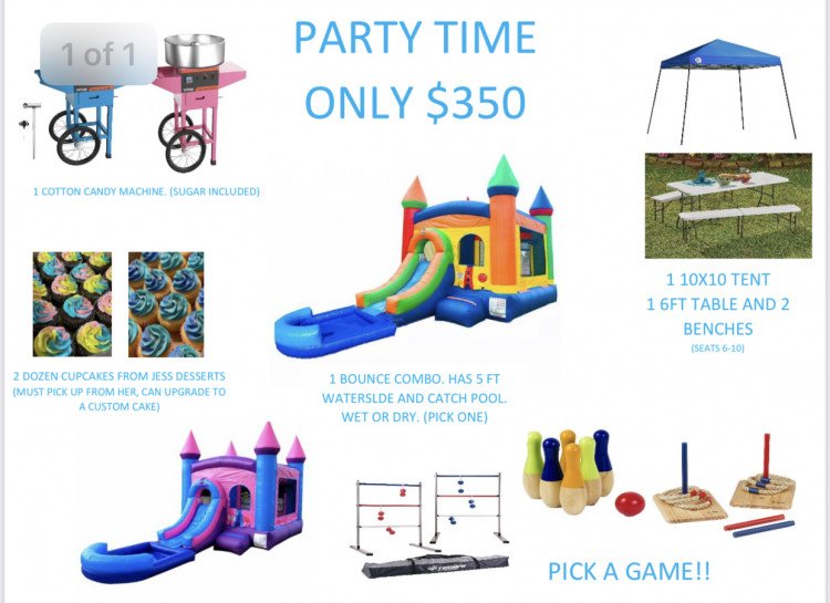 BK Party Rentals benton LA Party Rental and Bounce House Rental