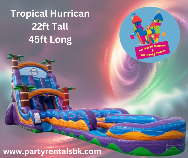 Tropical Hurricane 22' Double Lane (W/ Orange)